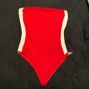 strapless bodysuit